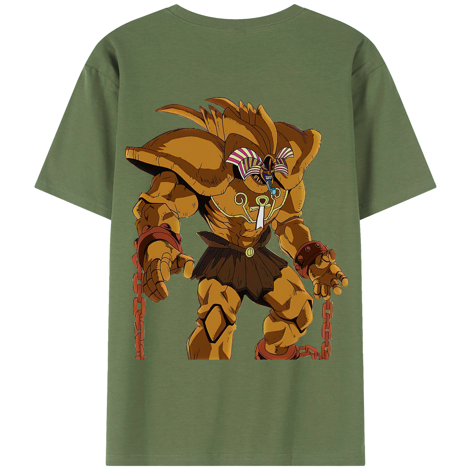 （画像用） 遊☆戯☆王 Yu-Gi-Oh! 綿100％ メンズ半袖Tシャツ（バックプリント） 通気性